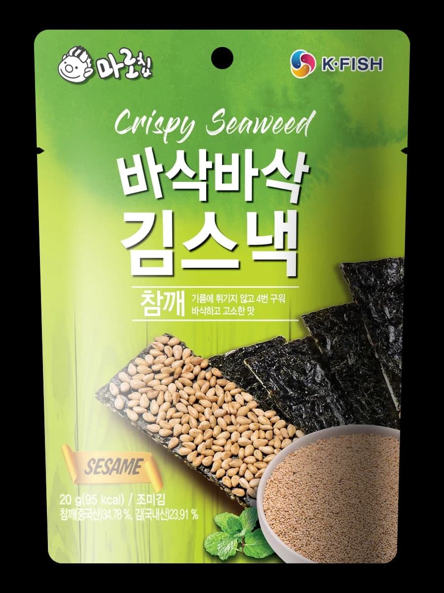 바삭바삭 김스낵-참깨