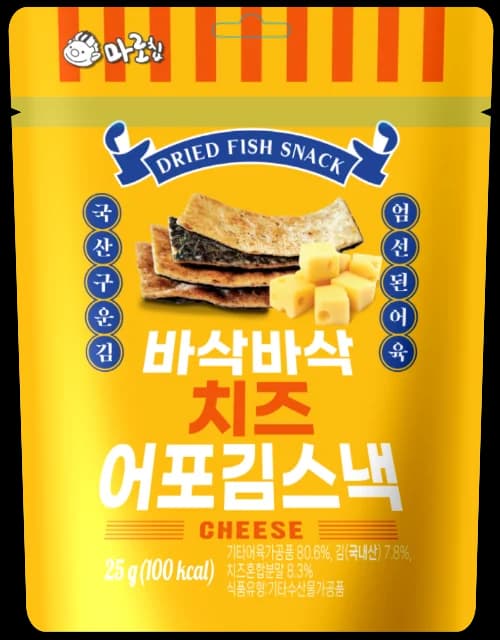 바삭바삭 치즈 어포 김스낵